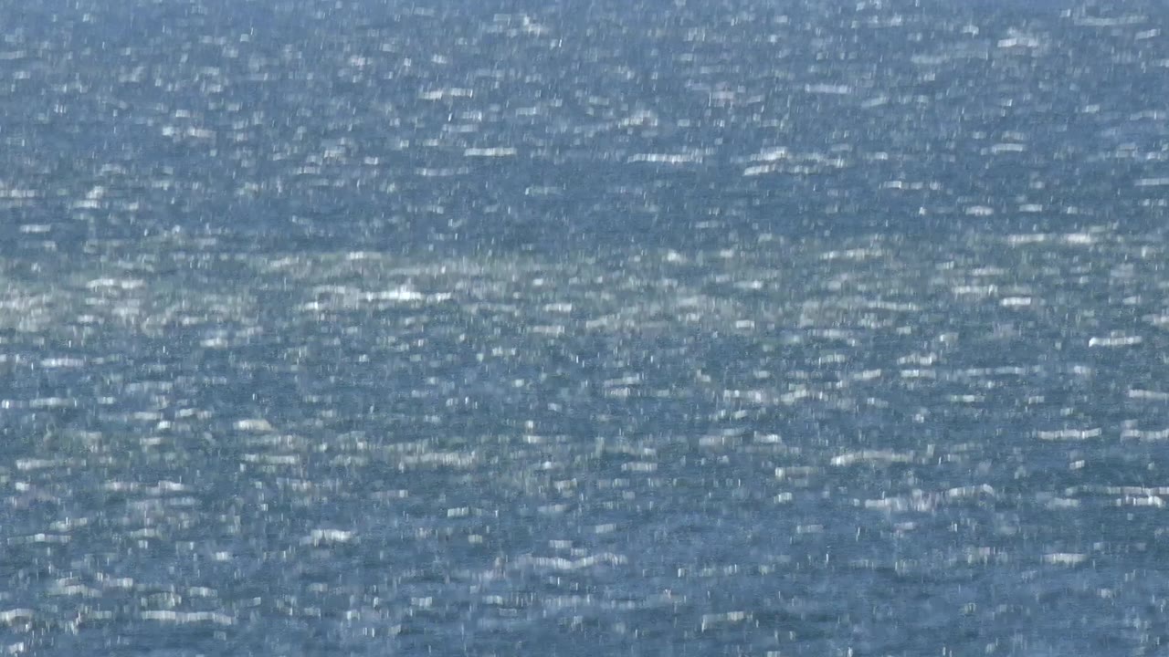 Blue Malibu ocean water fills the frame with scattered bright highlights and no visible people.