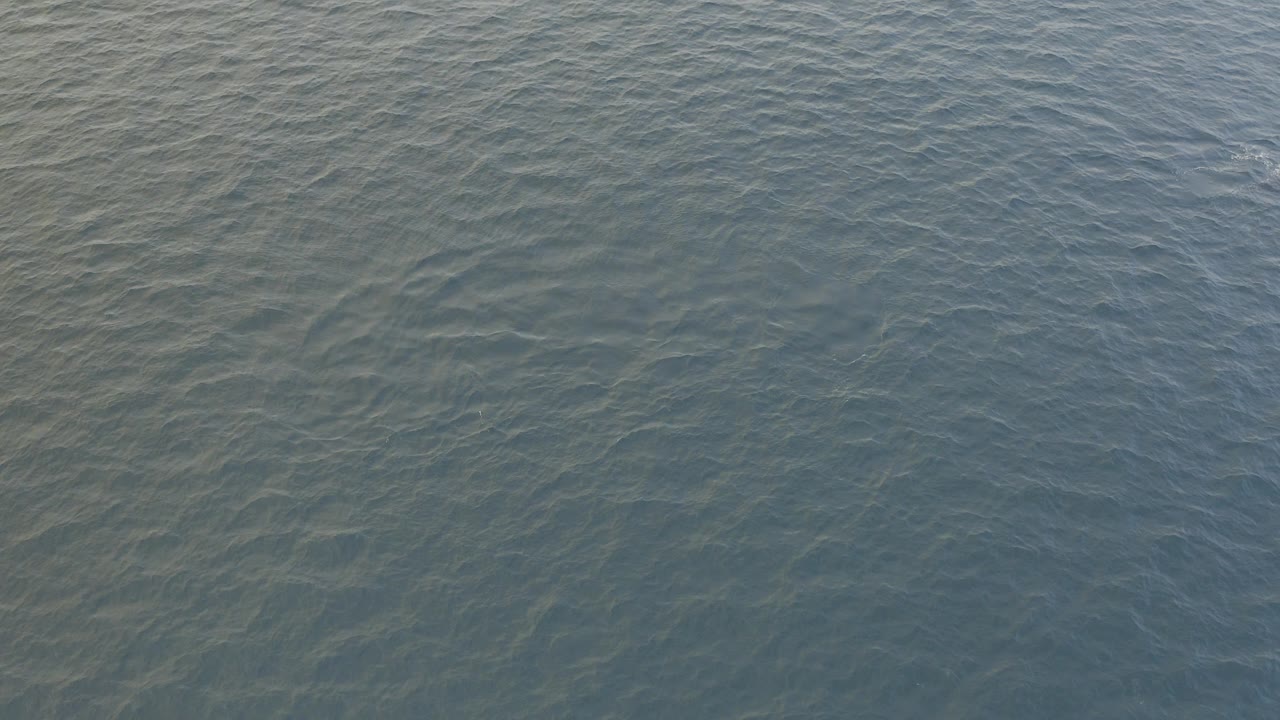 Downward view of blue-green ocean water in Baja California Sur, with faint sunlit ripple patterns and no visible people.