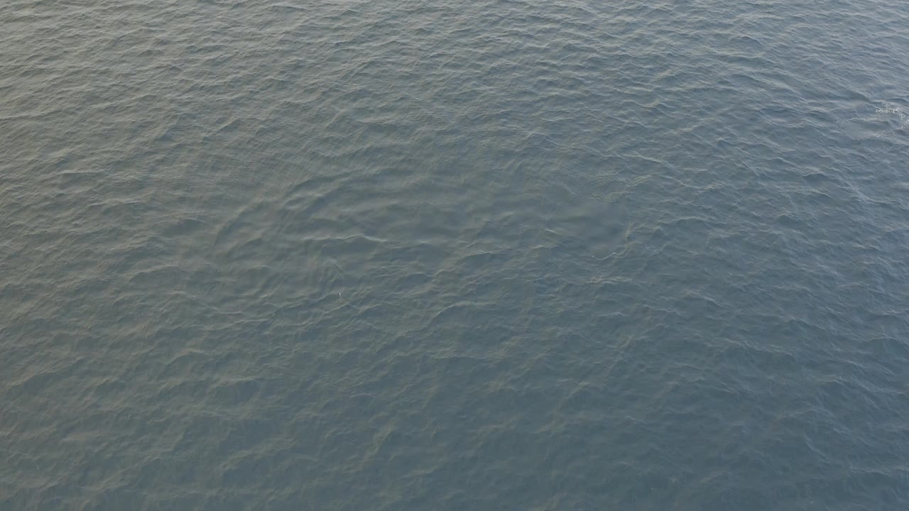 Calm ocean water with darker ripple bands