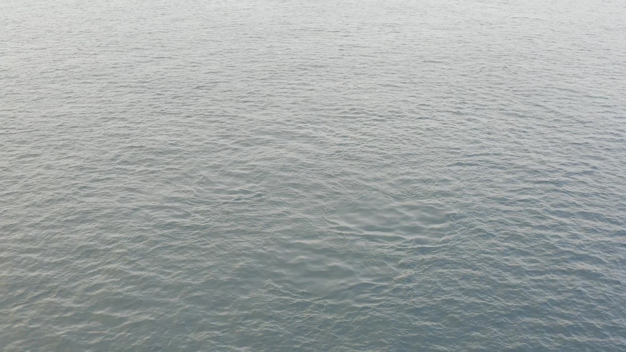 Open water surface with soft ripples and muted color.
