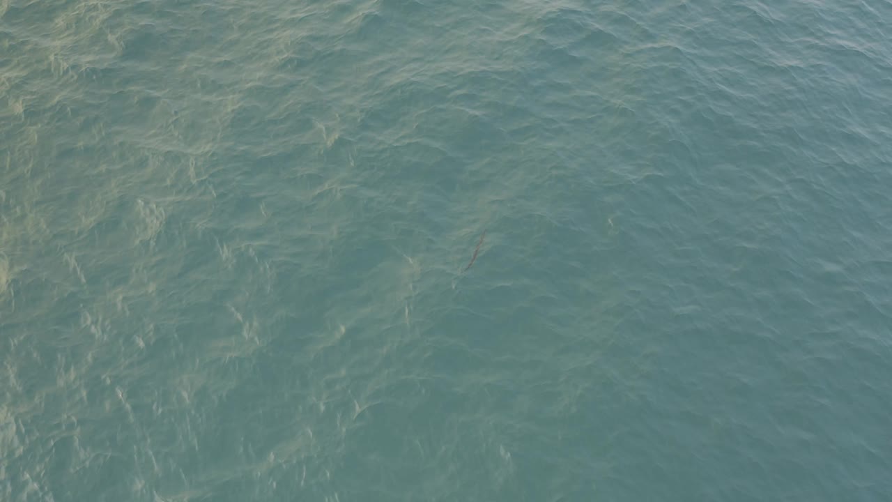 Muted teal ocean water in Baja California Sur shows shallow-looking light patterns and fine ripples, with no visible people.