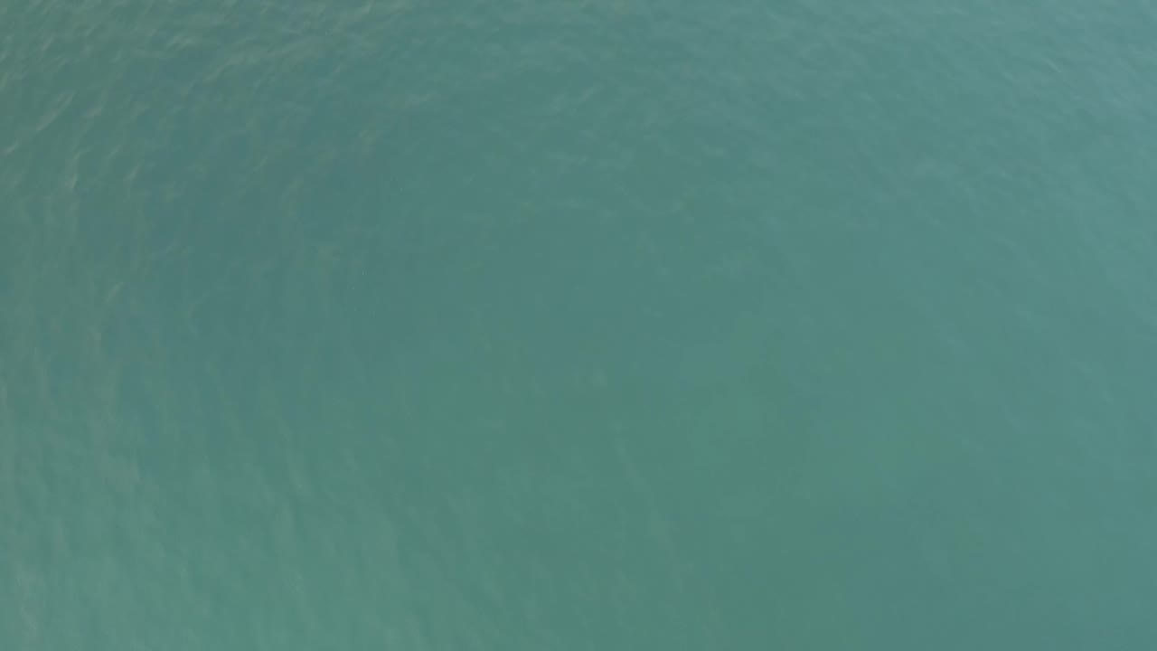 Overhead Baja California Sur water frame with soft ripples and muted darker forms below the surface, with no visible people.