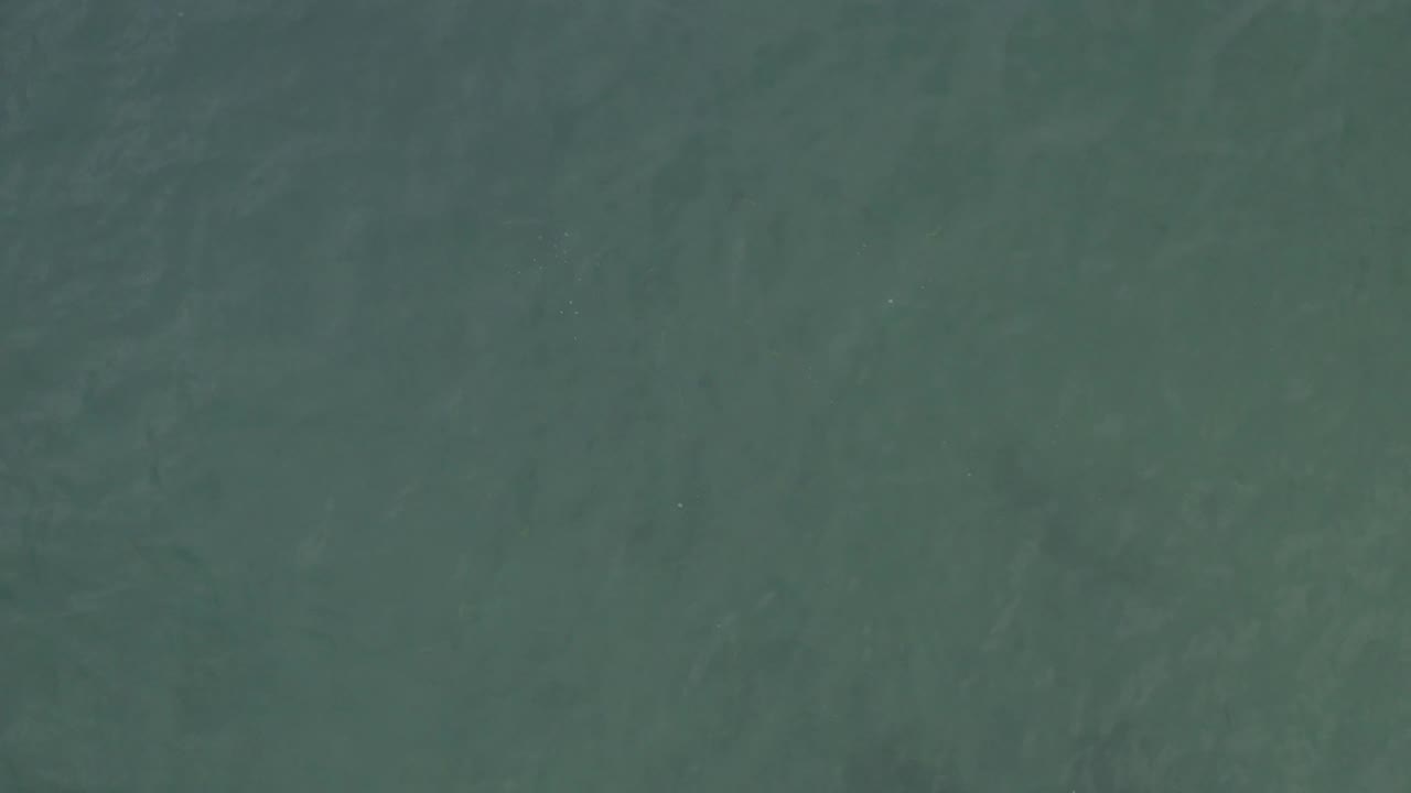 Blue-green ocean surface in Baja California Sur, Mexico, seen from above with faint linear texture in the water and no visible people.
