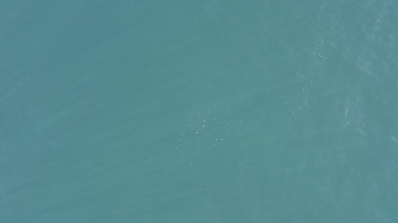 Blue-green ocean surface viewed from above