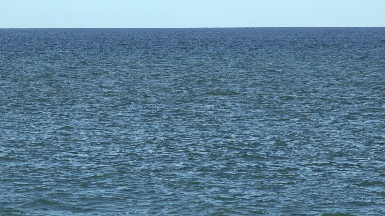 Open ocean view with small wave patterns