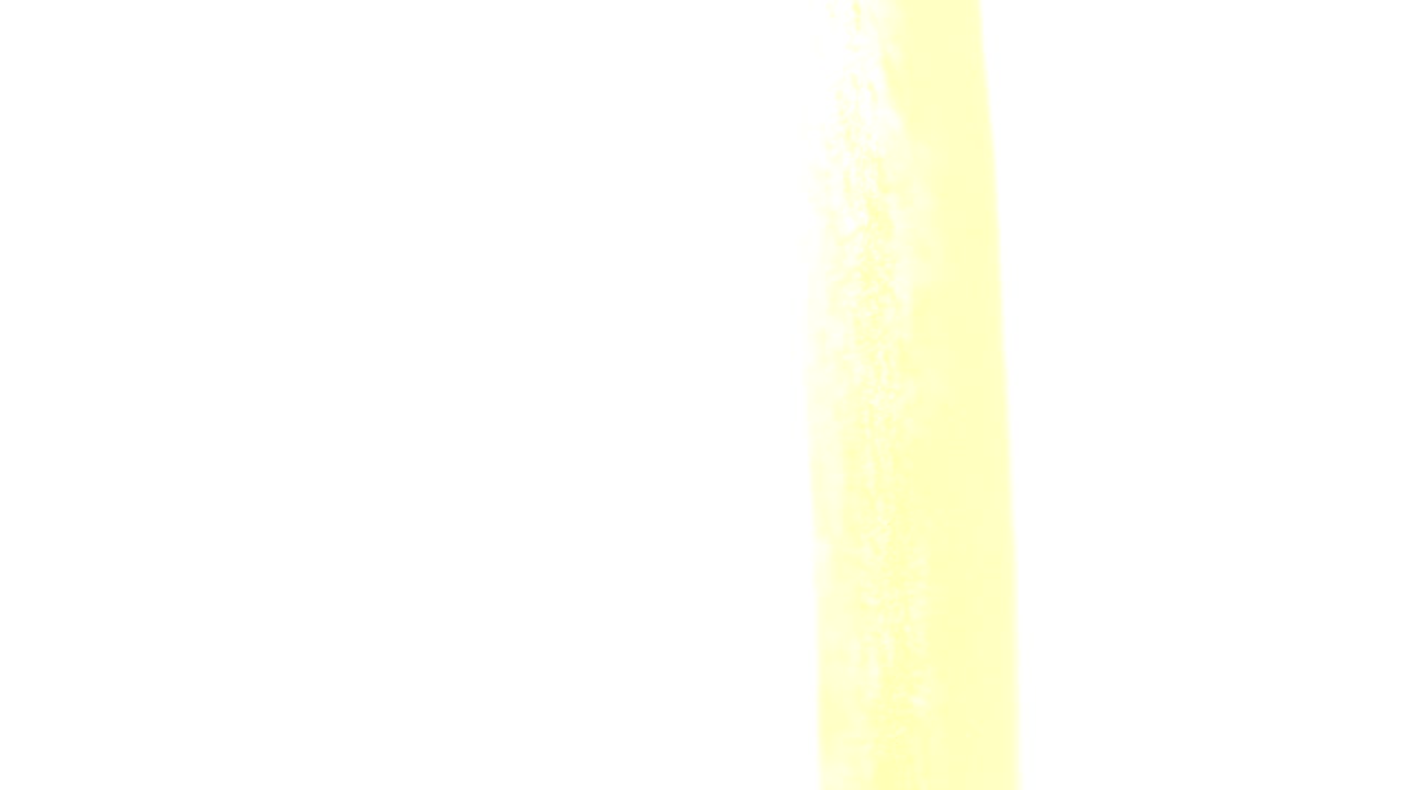 Mostly white overexposed frame with a pale yellow vertical strip at right.