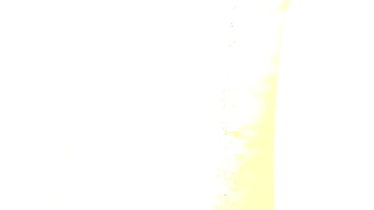 Opening close-up from Westminster, Colorado shows a mostly overexposed yellow reflective object surface with faint vertical warm highlights and no visible people.