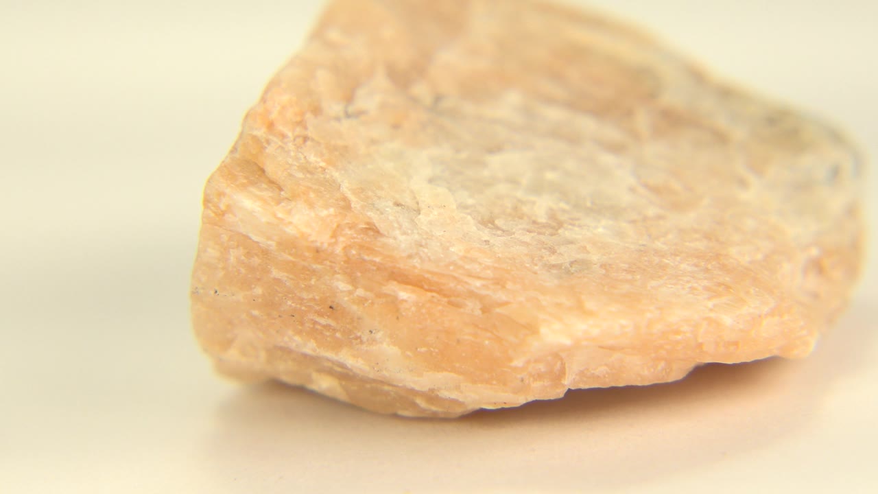 Crystal rock angled with its right side visible.