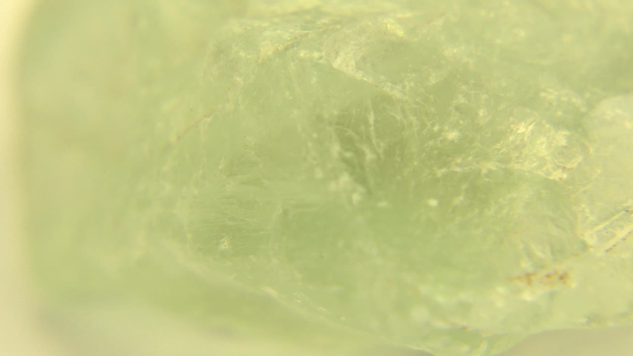 Cropped green gemstone edge with translucent texture