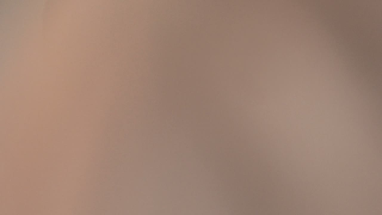 A heavily blurred close foreground fills the frame at the start of the San Jose del Cabo clip, obscuring the room and any clear audience detail.