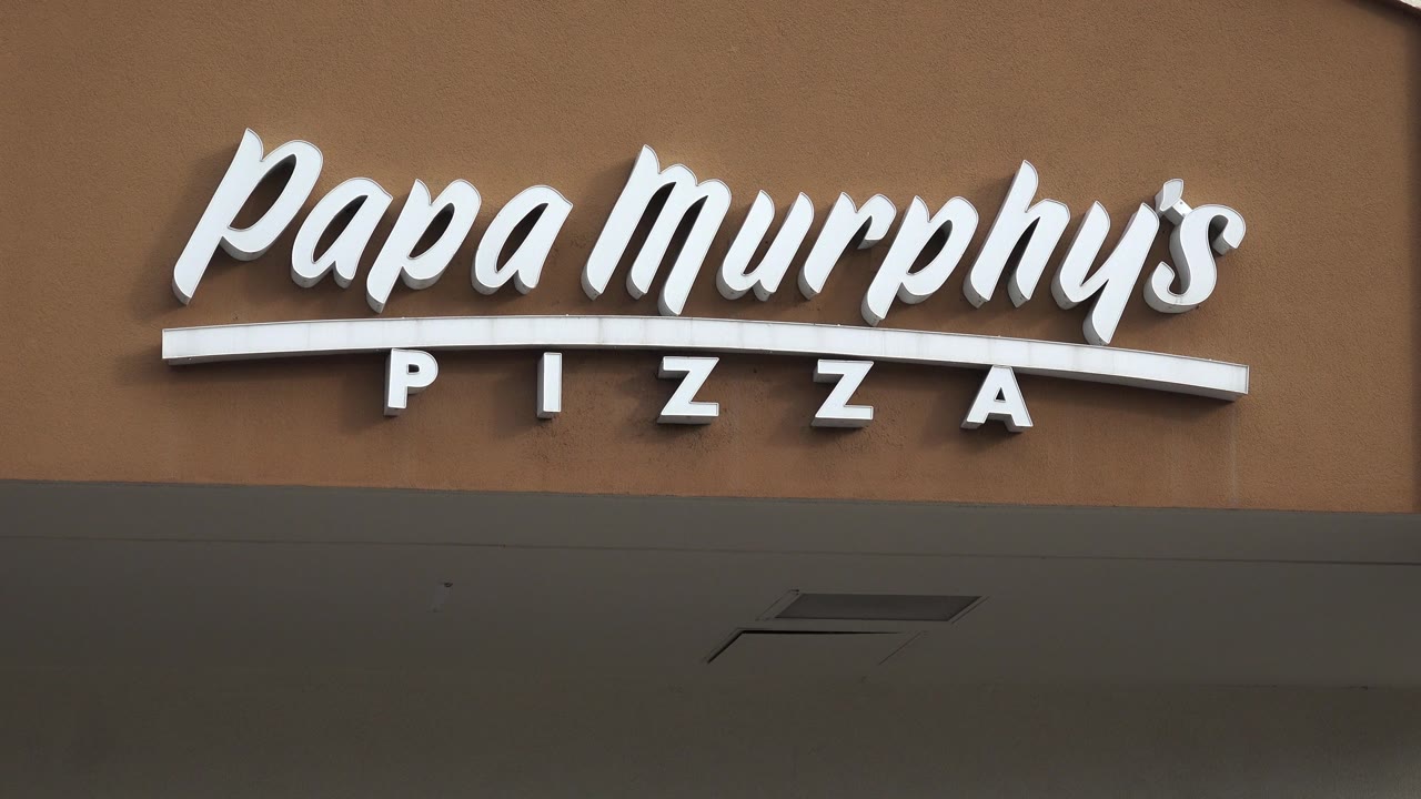 The Papa Murphy's Pizza letters sit across the upper facade in Westminster, Colorado, with the lower storefront mostly cropped and no visible people.