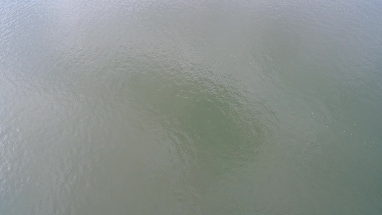 Muted green water texture with light ripples and cloudy reflection.
