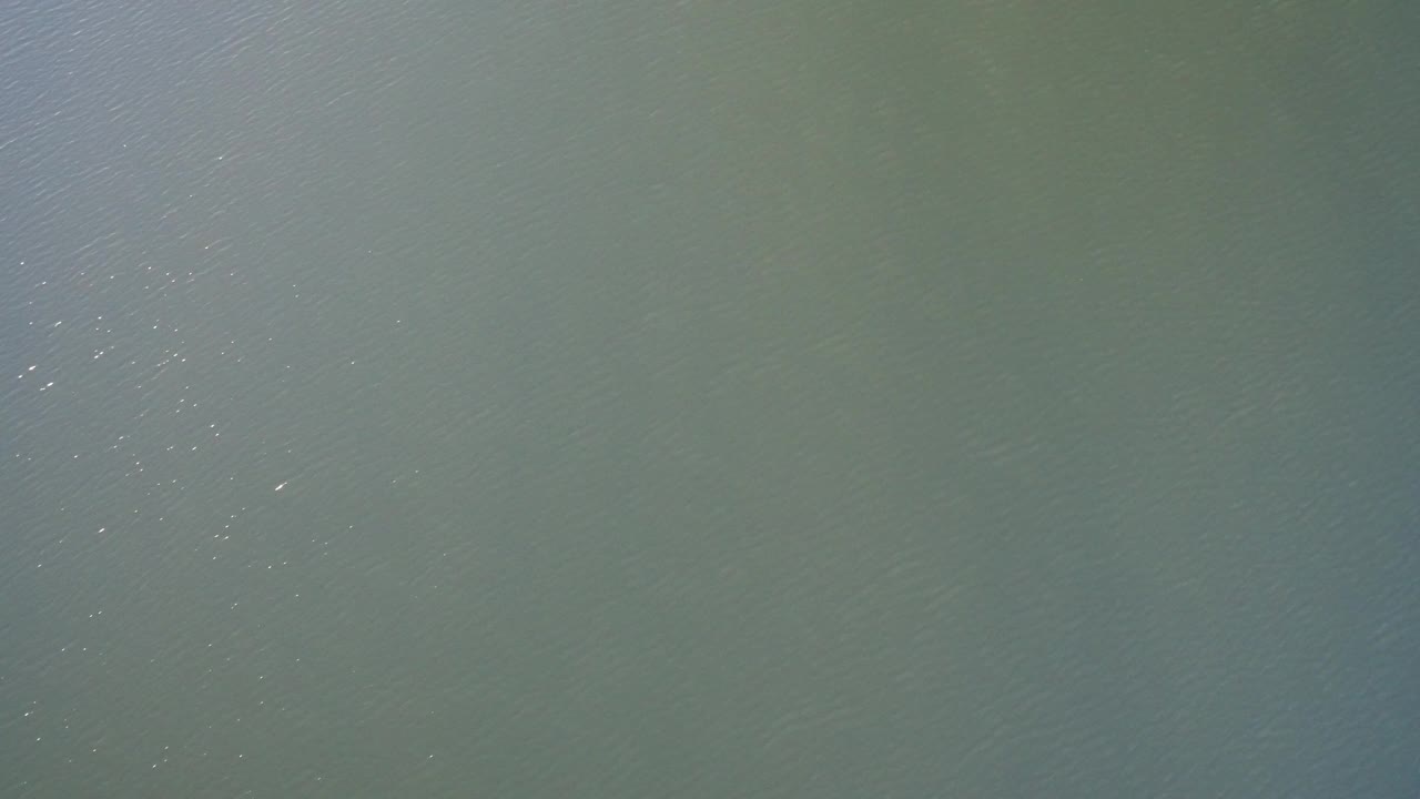 Green-blue water surface in Westminster, Colorado with fine ripples, faint sun sparkle near the left edge, and no visible people.