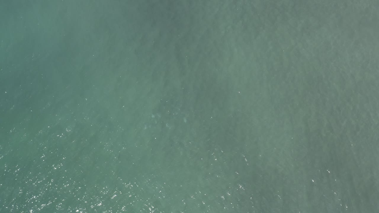 Green-blue water surface with soft wave patterns.