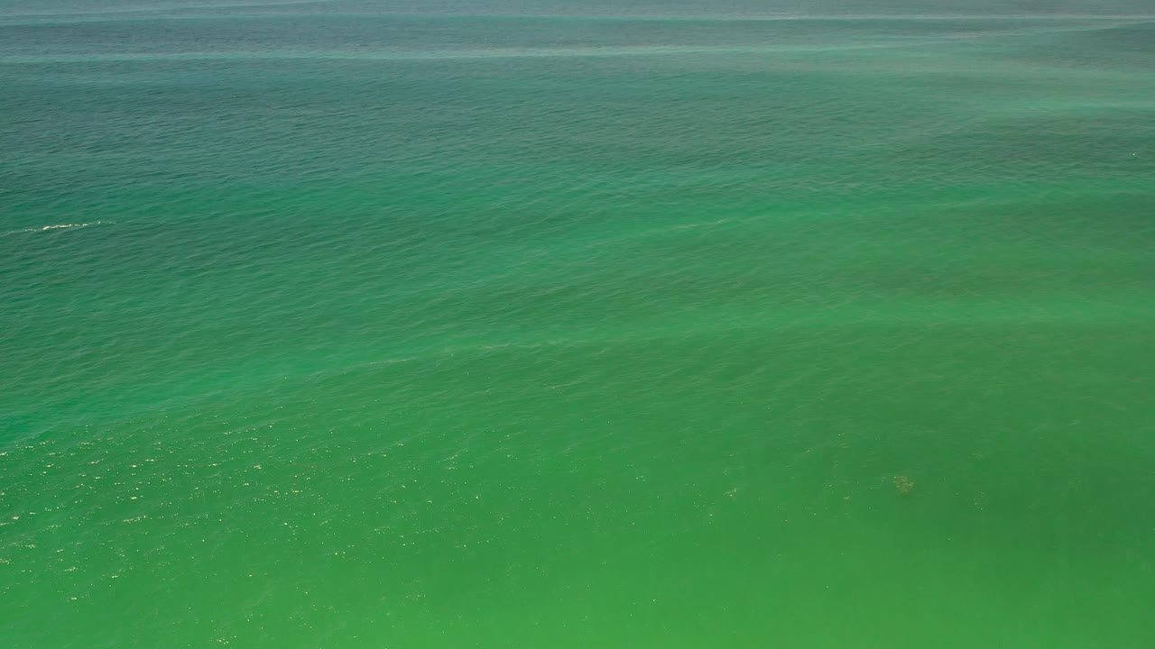 Open Los Cabos ocean water remains tightly framed, with soft wave lines crossing the green surface and no visible people or objects.