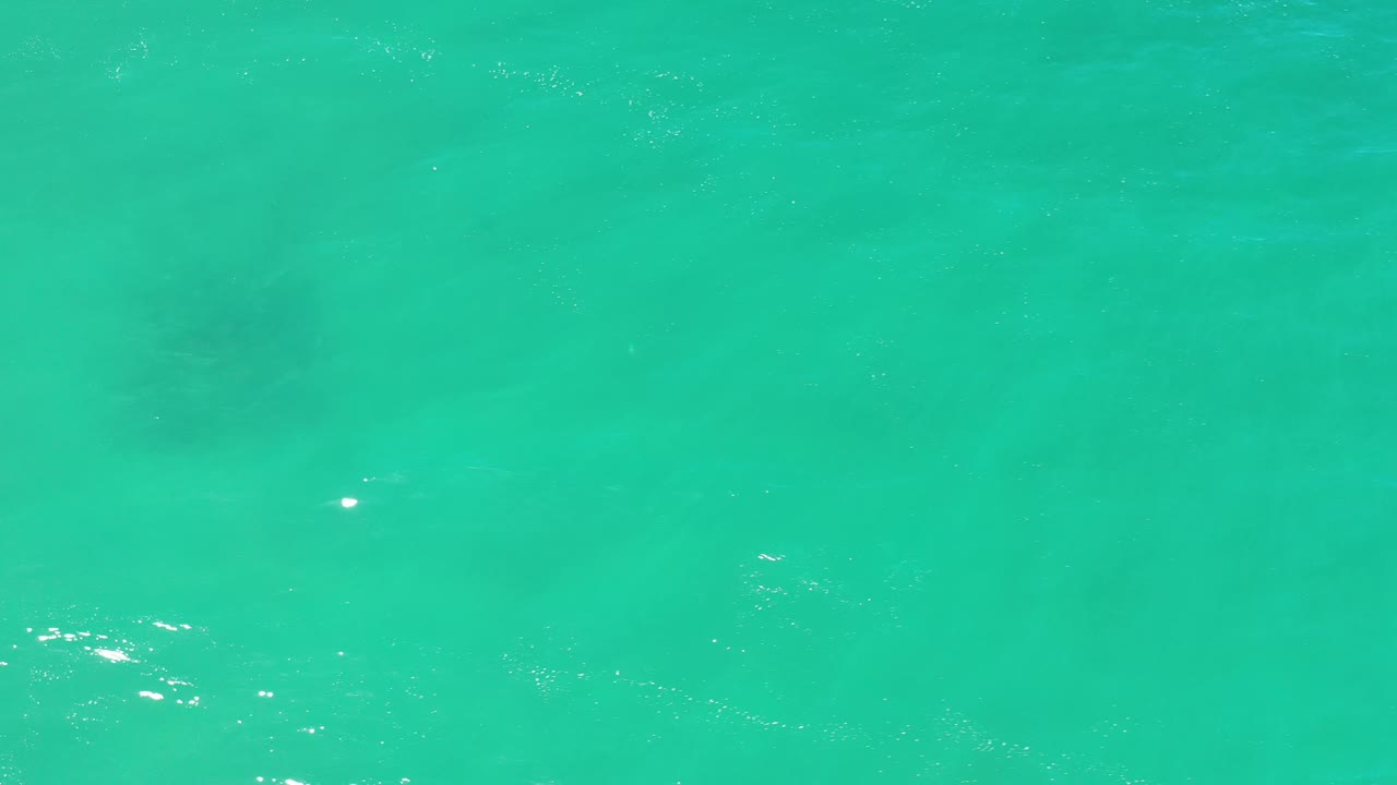Green ocean water in Los Cabos shows soft horizontal wave bands and pale shallow-bottom patterns, with no visible people or objects.