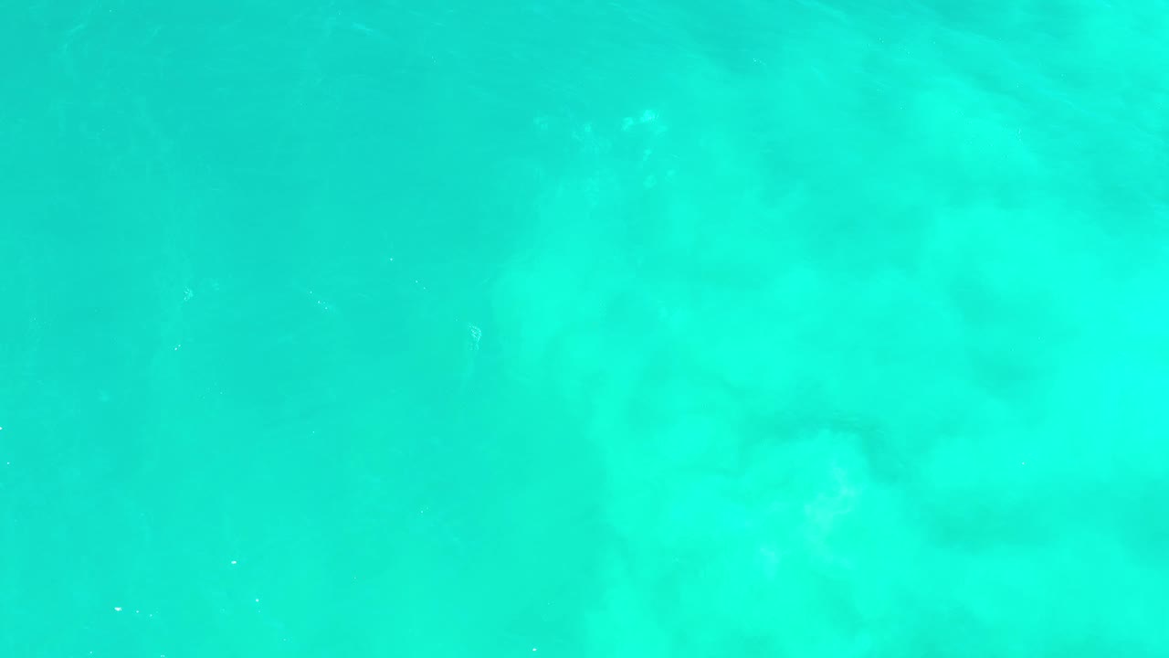 Clear green ocean water fills the frame in Los Cabos, Mexico, with diffuse lighter shapes below the surface and no visible people.