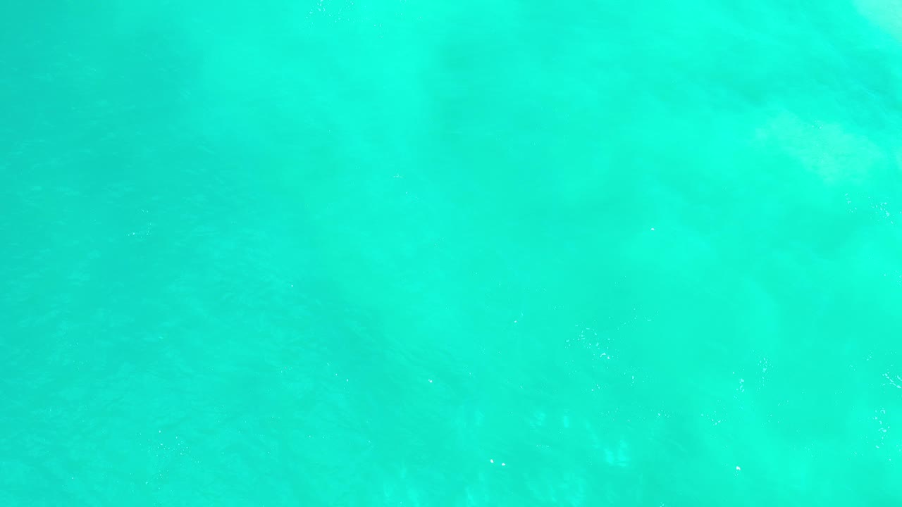 Aerial-style view of clear turquoise water