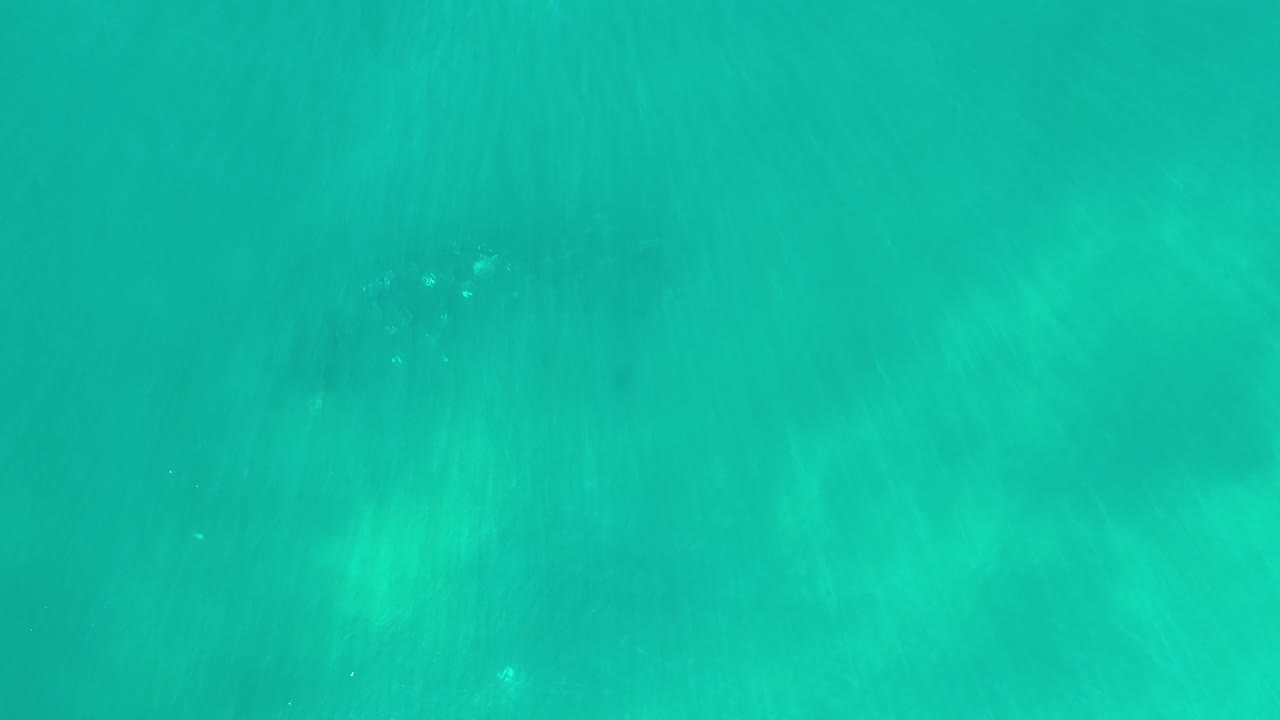 Clear turquoise sea surface with faint texture.