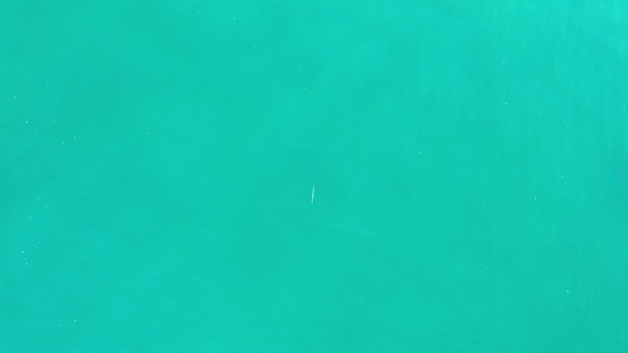 Clear green ocean water in Los Cabos, Mexico, with a few tiny pale streaks on the surface and no visible people.