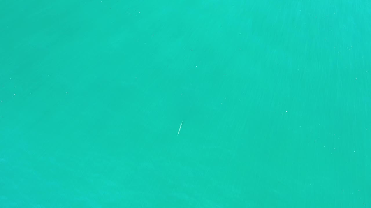 Blue-green Los Cabos water fills the frame, with the lone white floating object slightly left of center and no visible people.