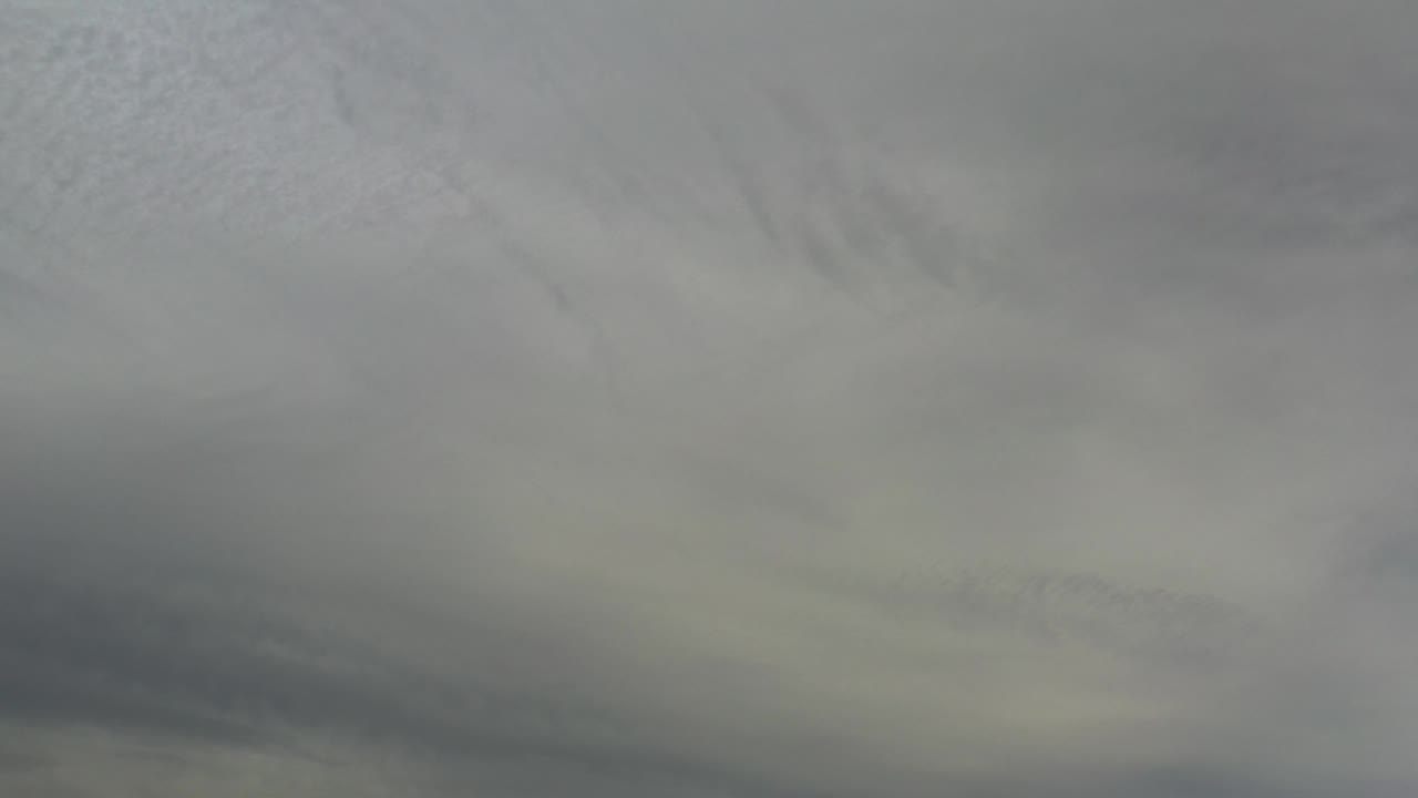 Layered gray clouds with lighter patches.