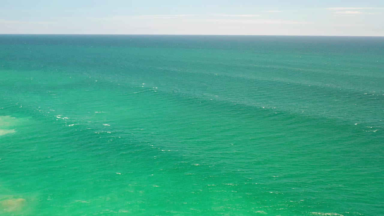 Open green sea with small whitecaps
