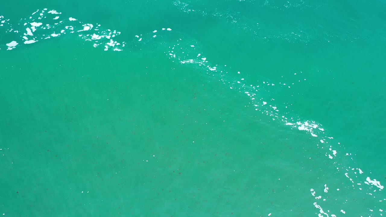 Green Los Cabos ocean water fills the frame, with brighter white highlights clustered near the top and no visible people.