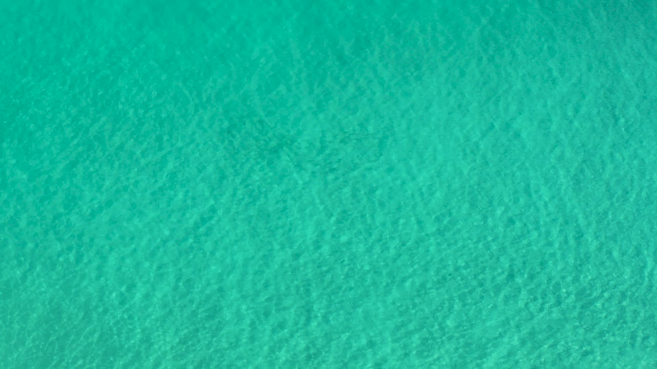 Overhead view of clear green shallow water in Los Cabos, Mexico, with faint underwater texture and no visible people.