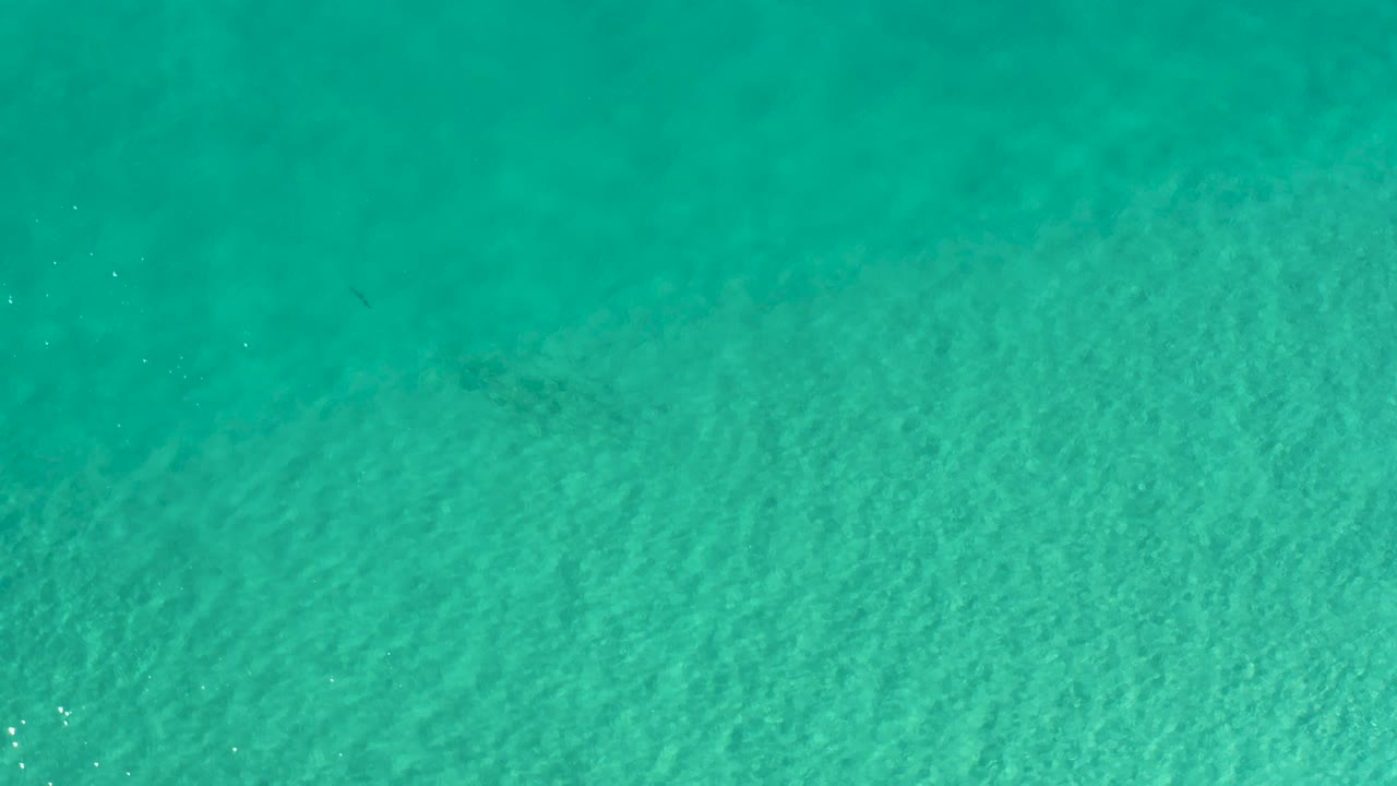 Top-down view of clear turquoise water off Los Cabos, Mexico, with even wave texture and no visible people or objects.