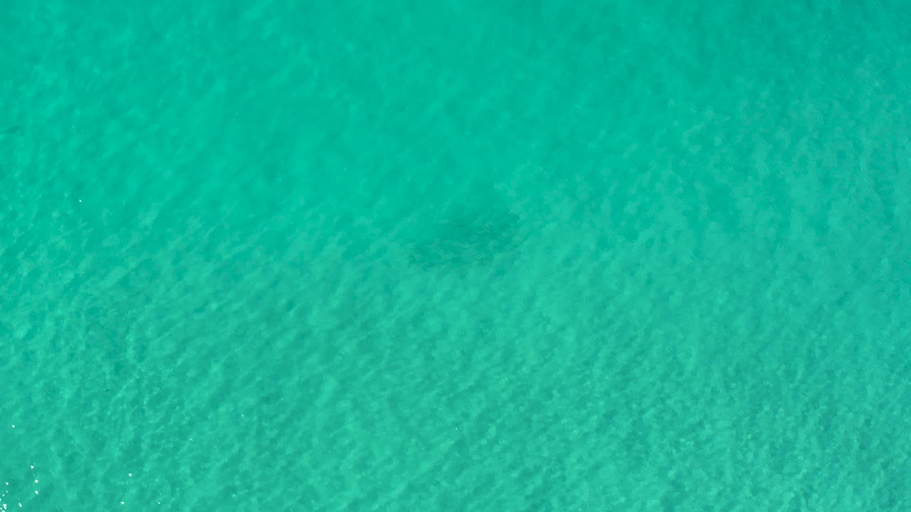 Straight-down view of green-blue ocean in Los Cabos, Mexico, with even surface texture and no visible people.
