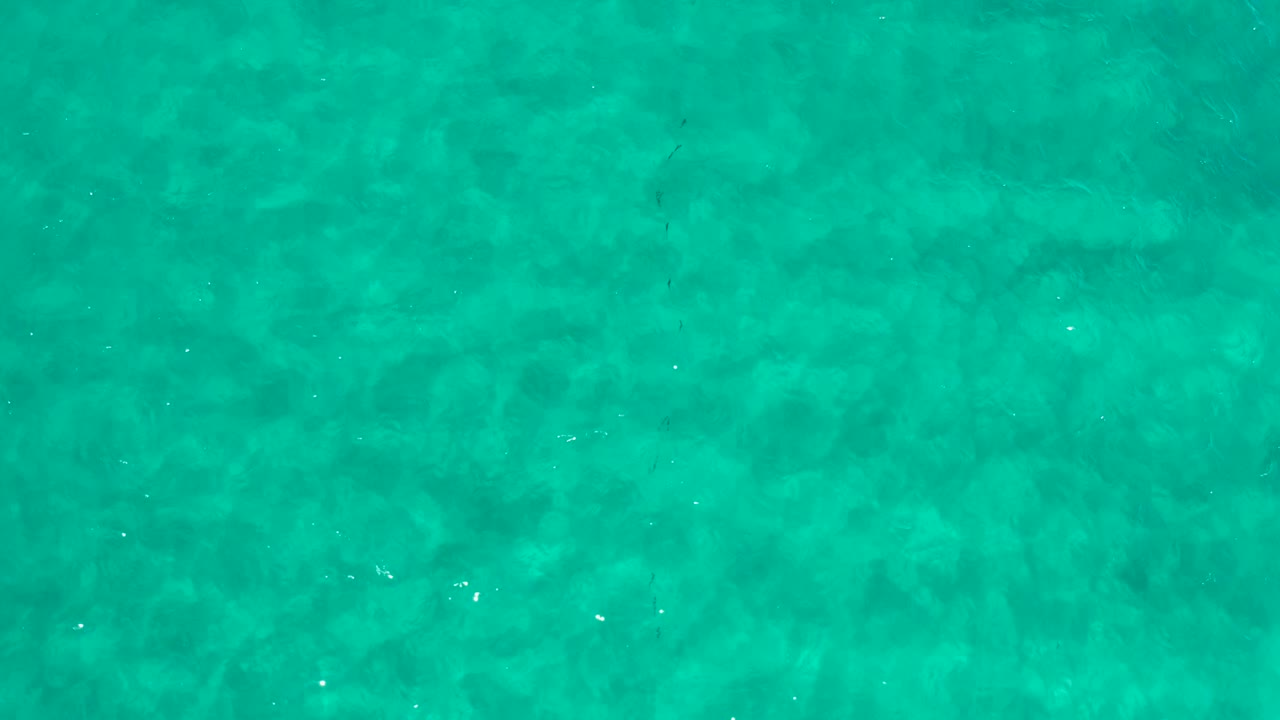 Clear teal water fills the frame in Los Cabos, Mexico, with small bright ripple marks and no visible people.