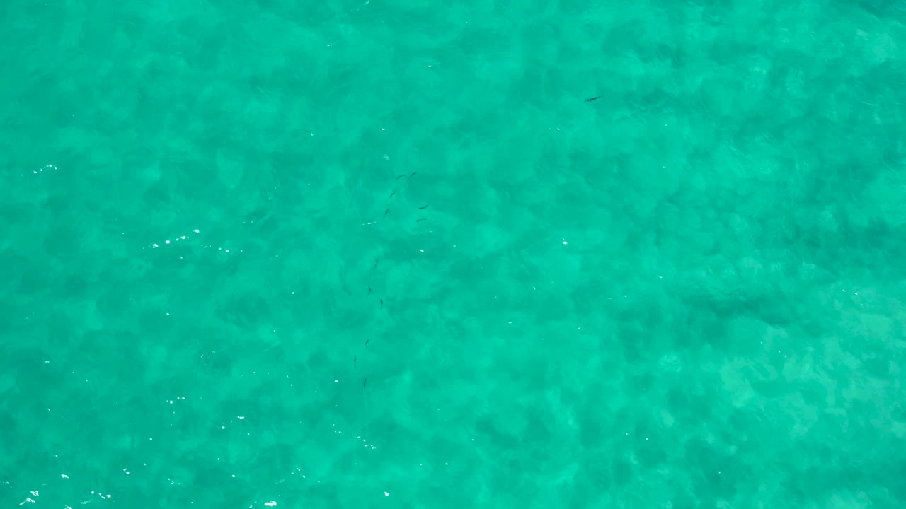 Overhead turquoise water in Los Cabos, Mexico, filling the full frame with small ripple lines and no visible people.