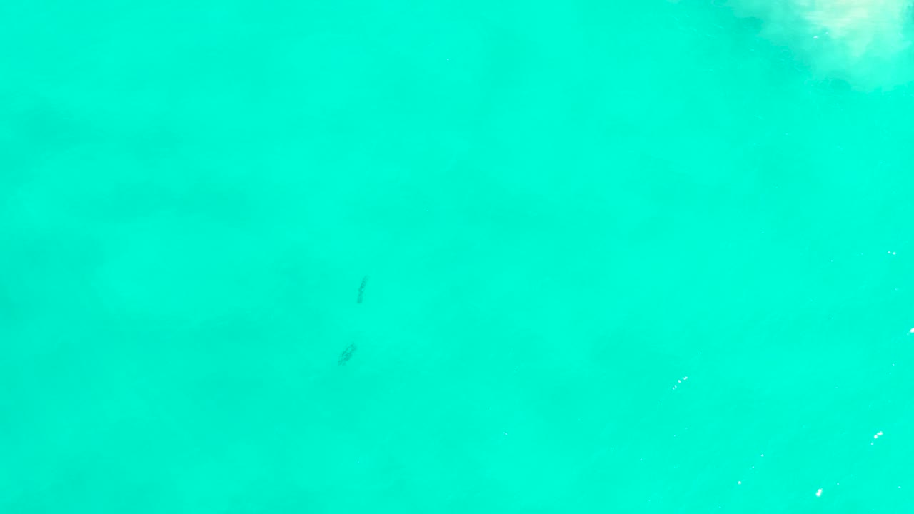 Turquoise San Jose Del Cabo sea water fills the frame, with a pale surface foam area near the top and tiny bright flecks across the water, with no visible people.
