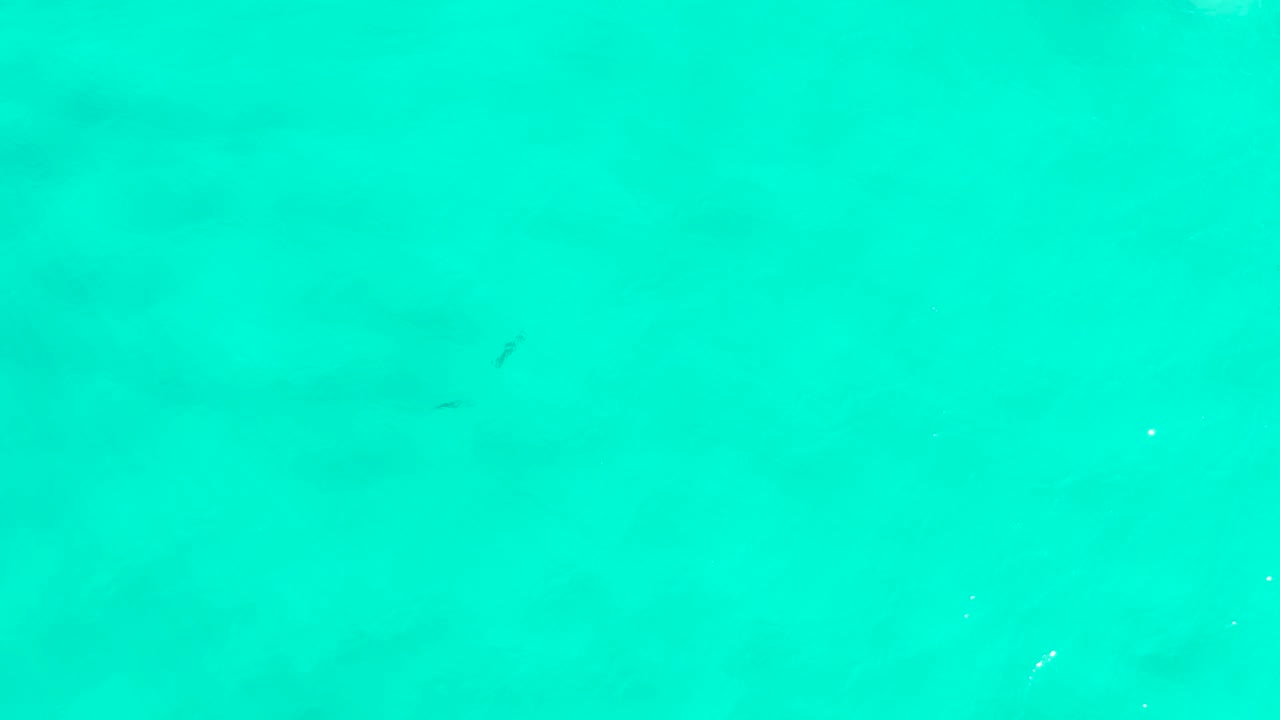 Clear aqua water in San Jose del Cabo, Mexico, shows muted gray blotches below the surface, tiny highlights, and no visible people.