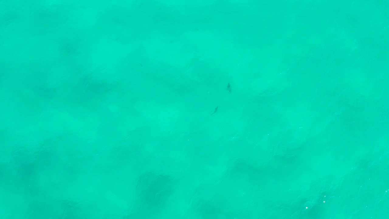 Aquamarine sea water in San Jose del Cabo, Mexico, viewed from above with faint darker underwater patches and no visible people.