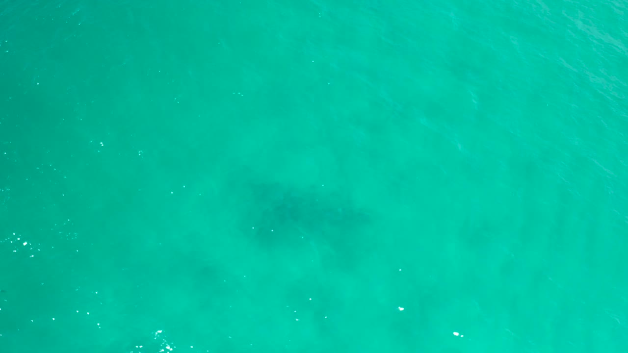 Clear turquoise water in San Jose Del Cabo, Mexico, with subtle wave texture, darker patches beneath the surface, and no visible people.