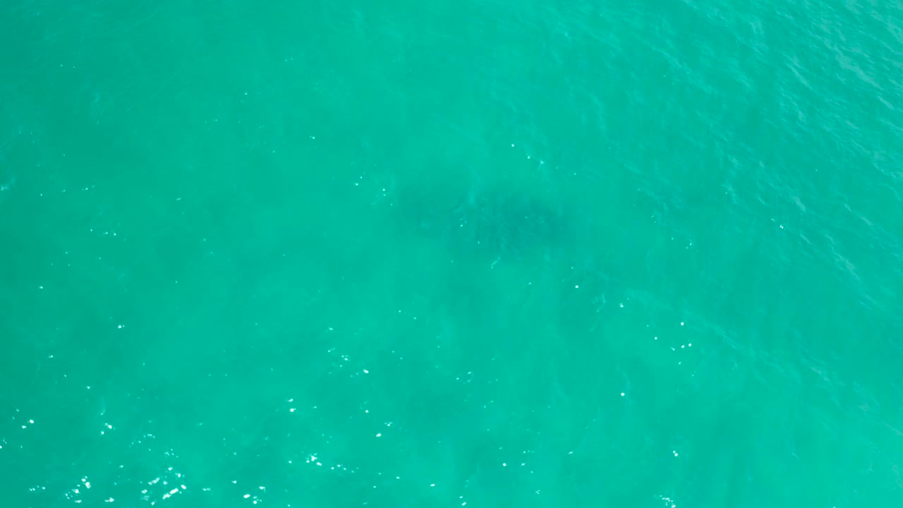 Rippled turquoise ocean surface in San Jose del Cabo with pale green underwater gradients and no visible people.
