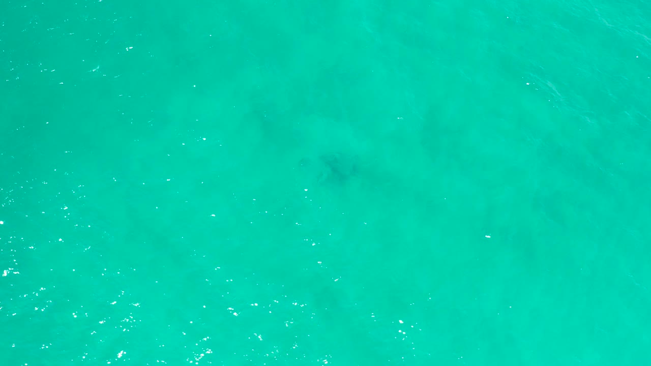 Turquoise sea surface in San Jose Del Cabo, Mexico, seen from above with soft wave texture and no visible people.