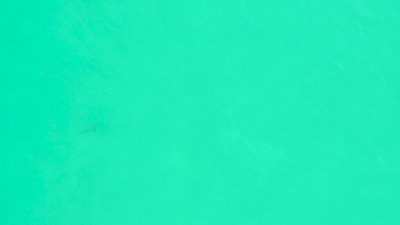 Turquoise ocean surface with faint foam flecks