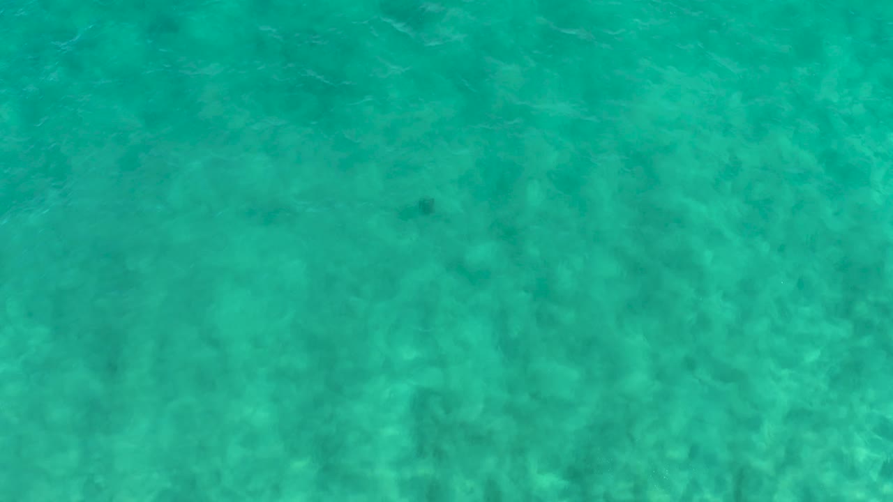 Shallow turquoise sea water in San Jose del Cabo shows shifting ripple patterns over a visible sandy bottom, with no visible people.