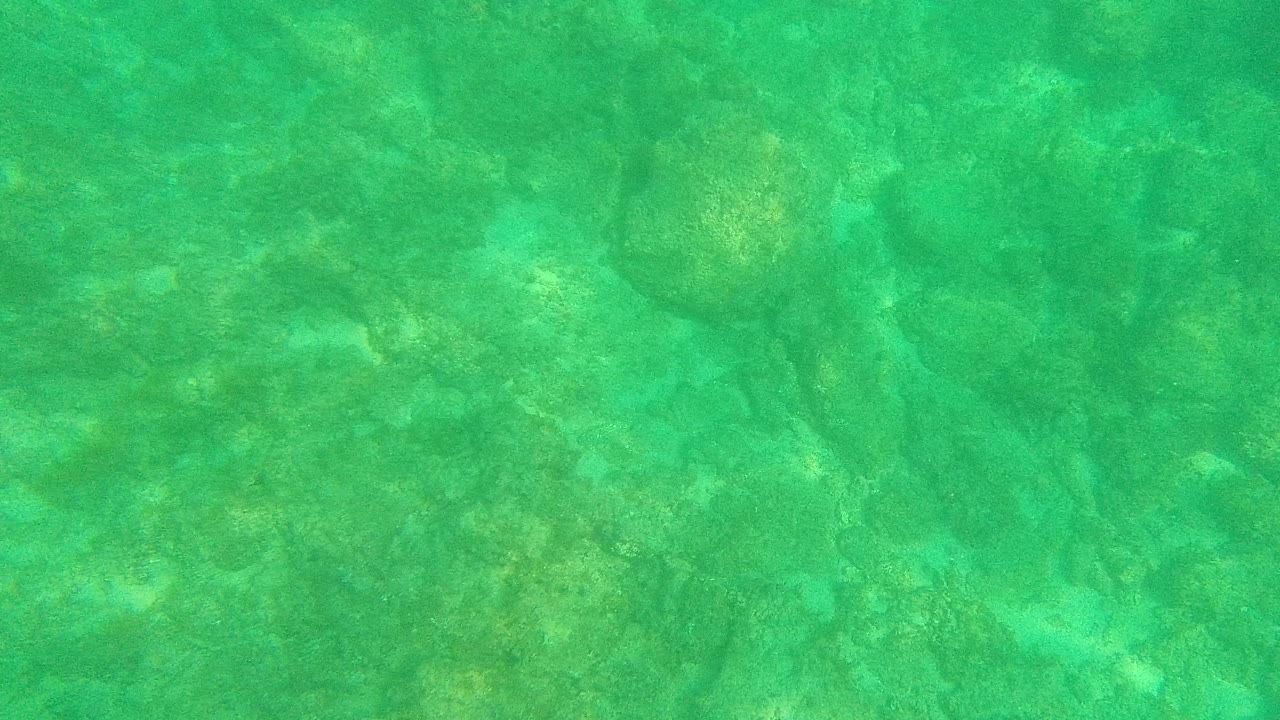 Clear turquoise water over a rocky seabed.
