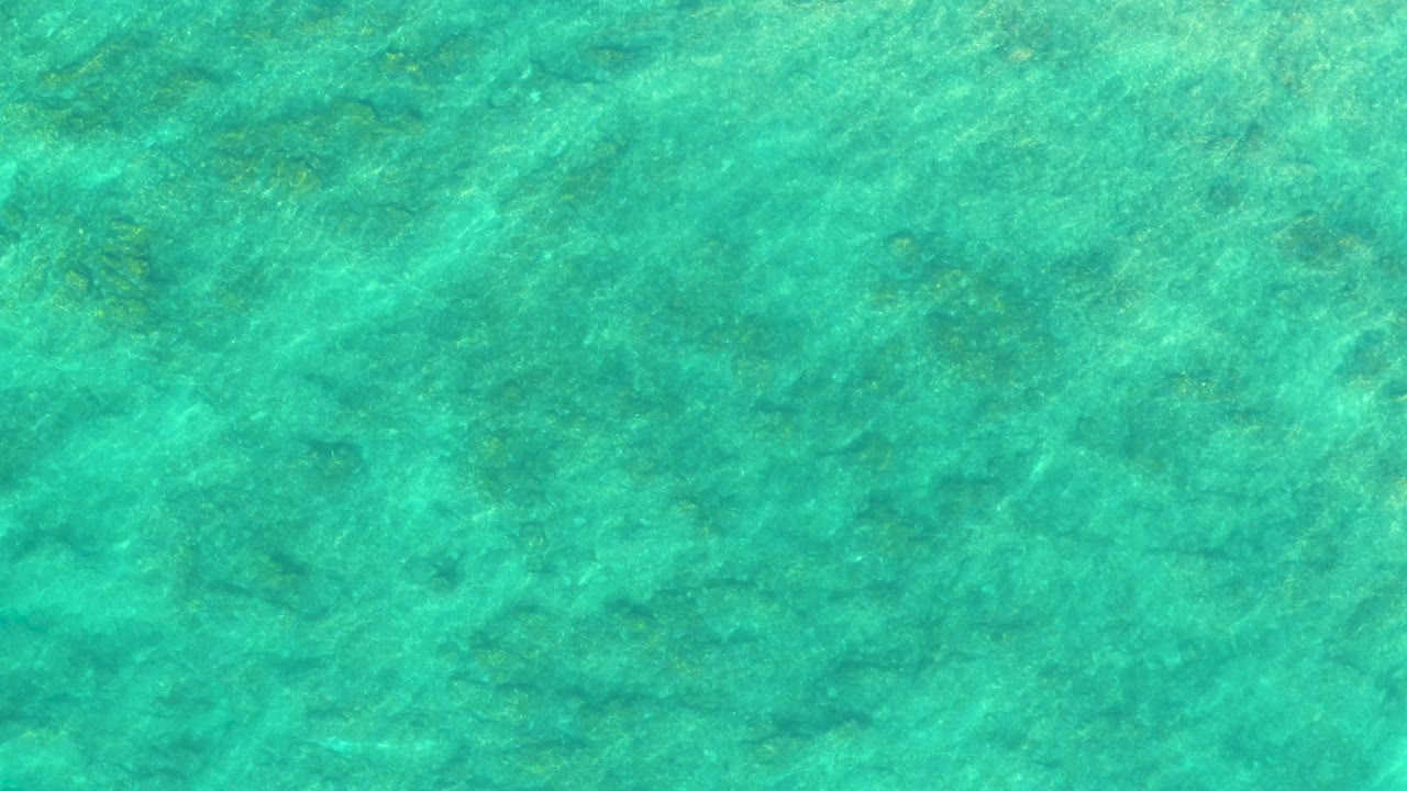 Turquoise shallow ocean water over a visible seabed