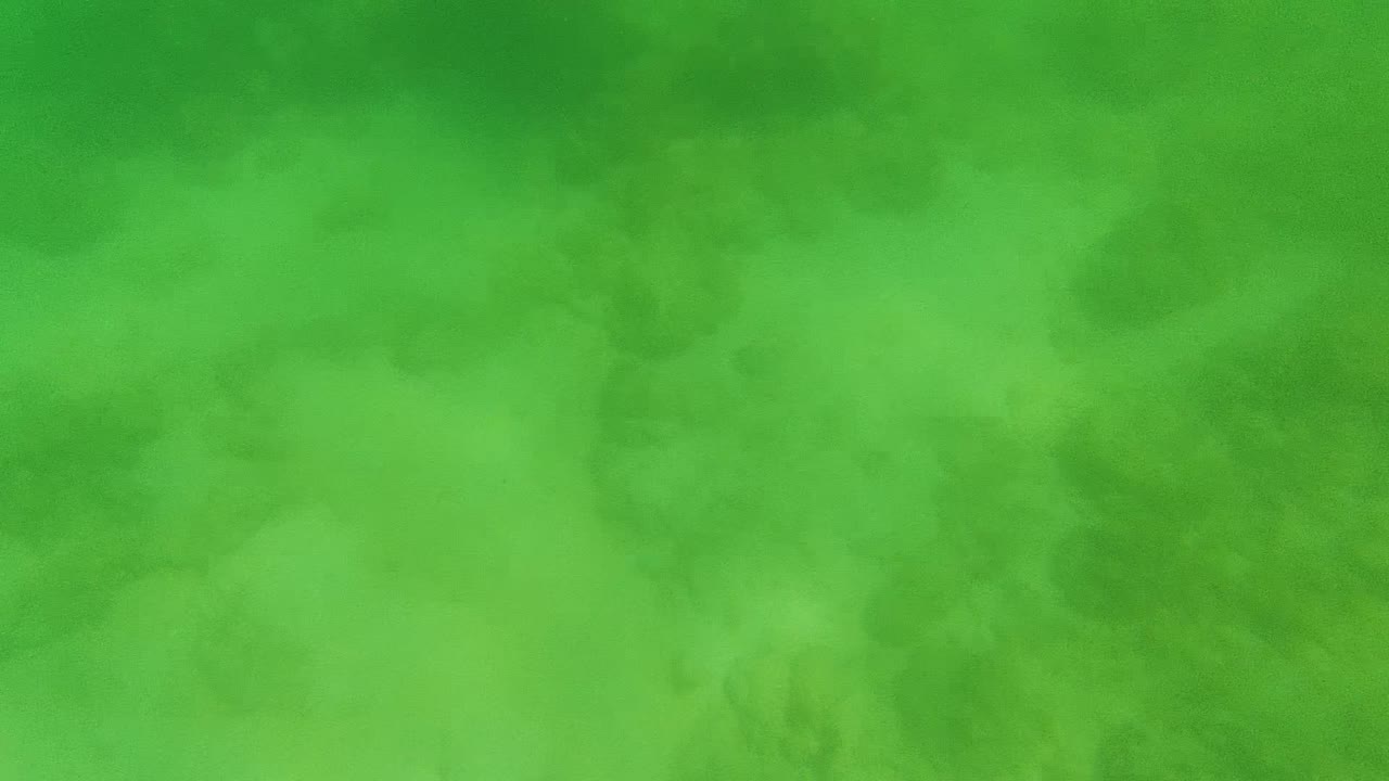 Cloudy green water over uneven seabed with darker marine texture.