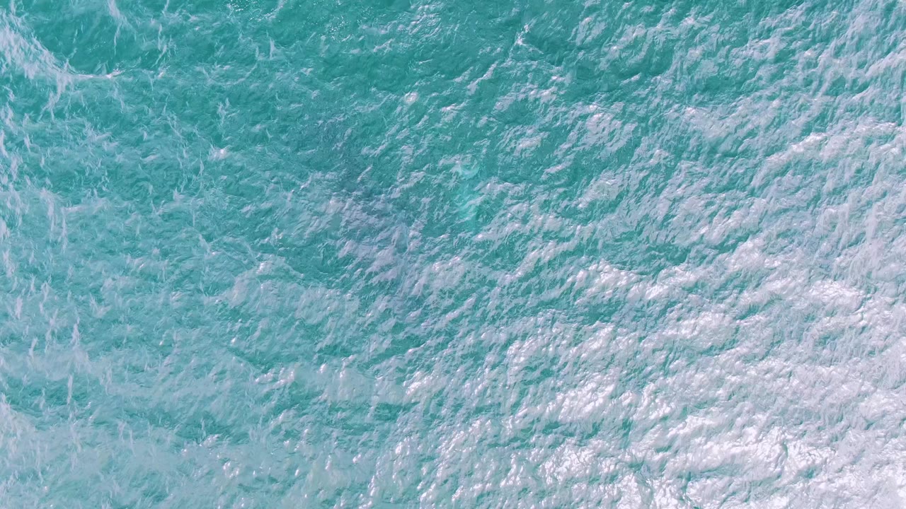 A tight view of Shipwrecks, Baja California Sur ocean water shows fine foam lines and rippled turquoise surface, with no visible people or objects.