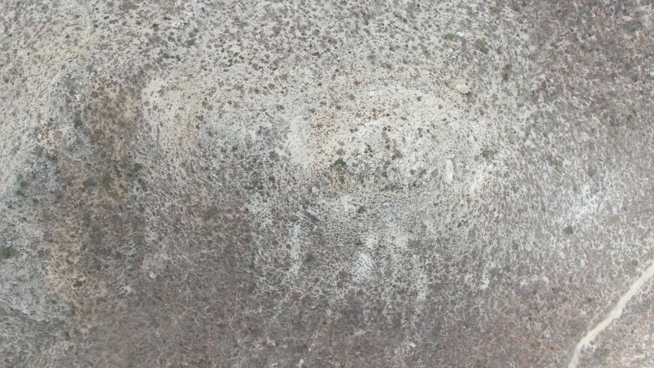 Second frame holds on the Punta Gorda Beach stone texture, showing pale gray patches, darker mottling, and no visible people.