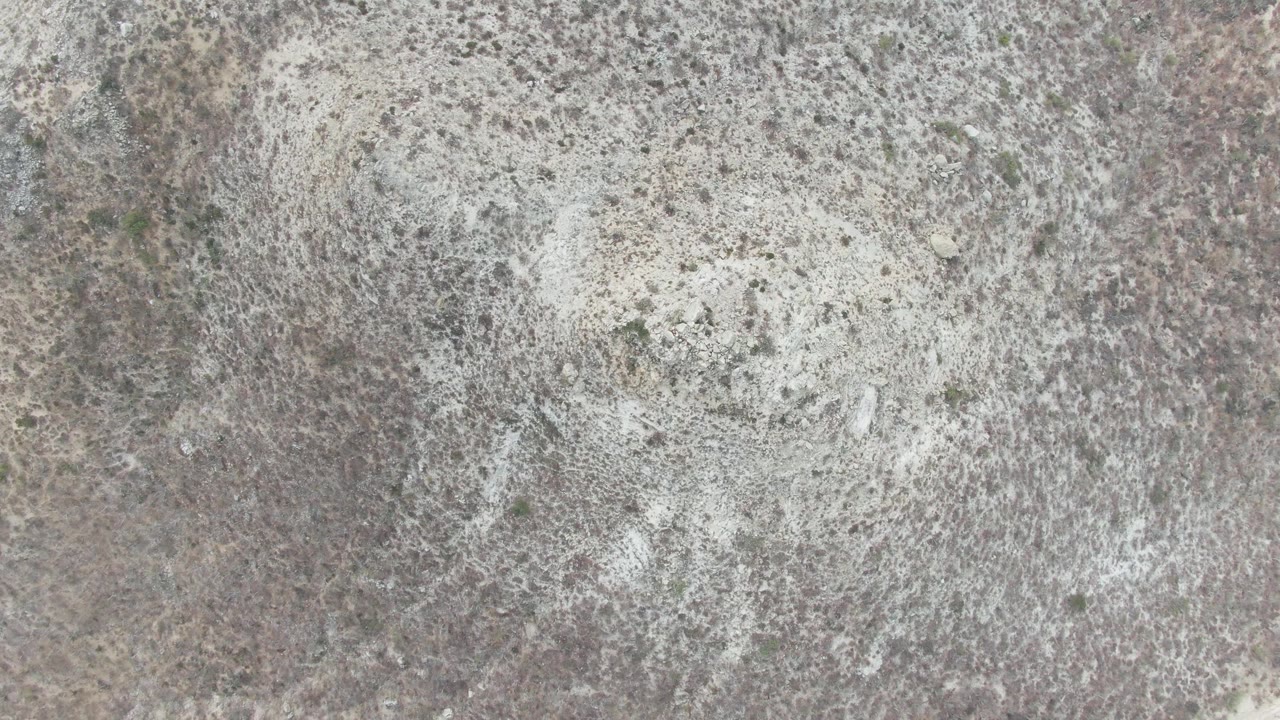 Speckled stone surface with white foam patches