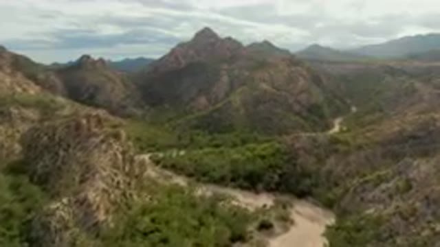 CABO PULMO BCS MEXICO-2024: Winding Road In A Mountainous Area