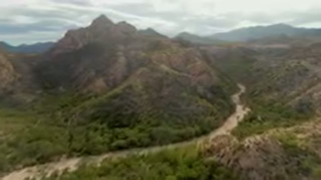 CABO PULMO BCS MEXICO-2024: Winding Road In A Mountainous Area