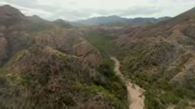 CABO PULMO BCS MEXICO-2024: Valley With A Dirt Road In The Middle